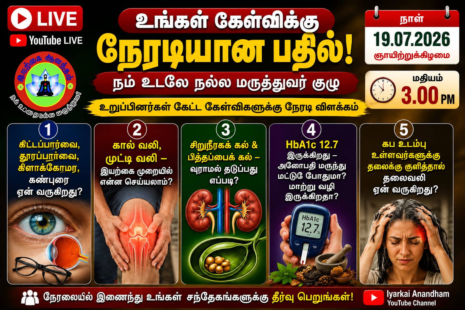 Live Health Awareness Program – Your Questions Answered Directly